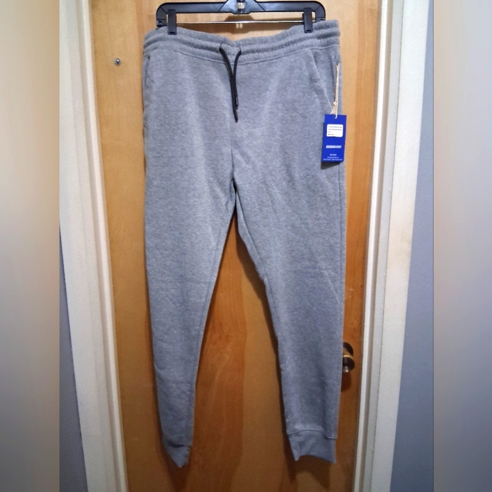 Men's Gray Drawstring Elastic Waist Sweatpants 2XL NWT